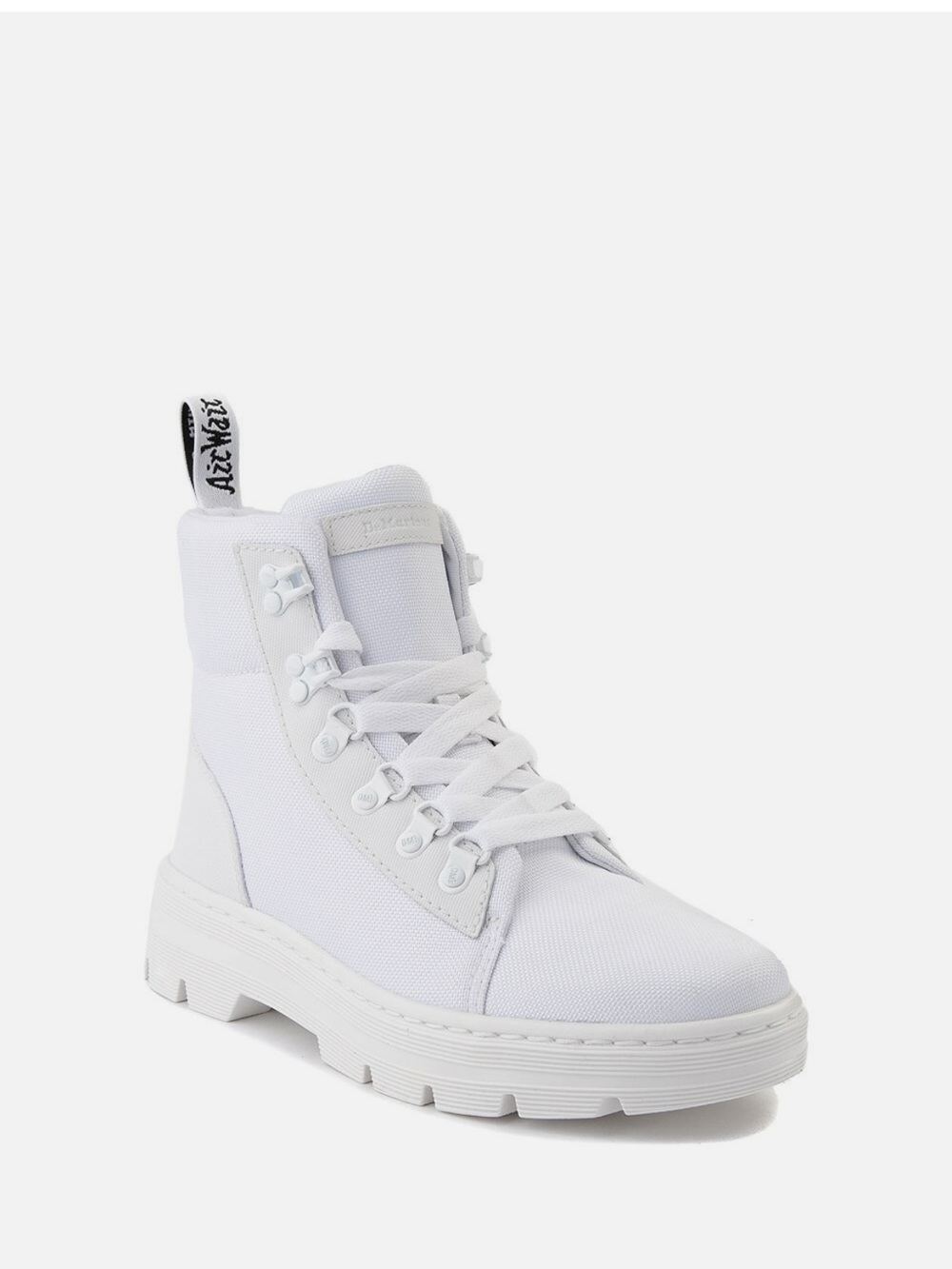 White Dr. Martens sz 9 Women's High-Top Canvas Boot -